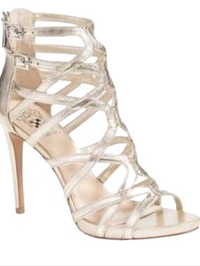 Vince Camuto Fantin Gladiator High Heels Gold size 6